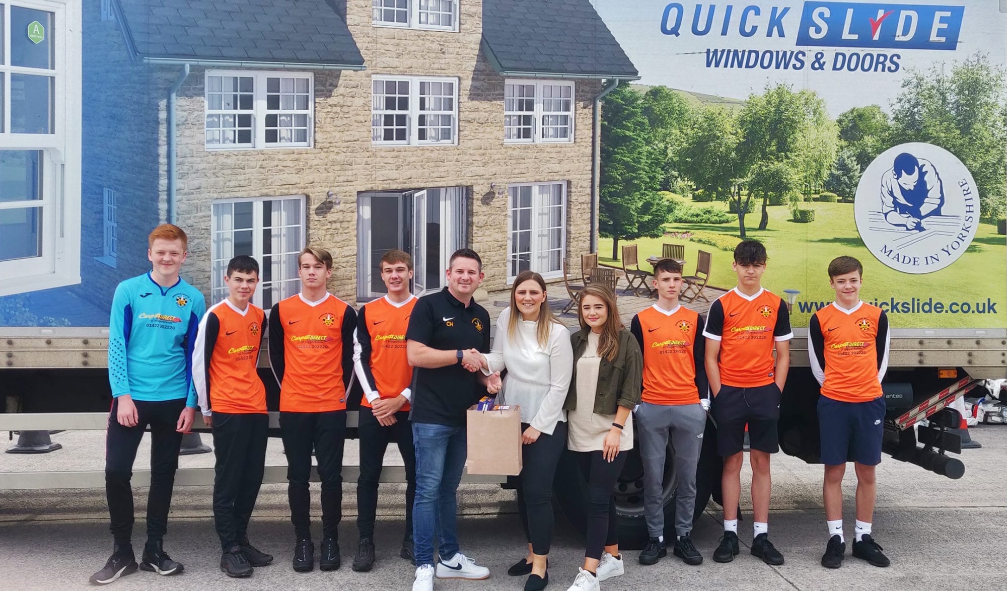 Brighouse Sports U16 Football Boys Say Thank You!