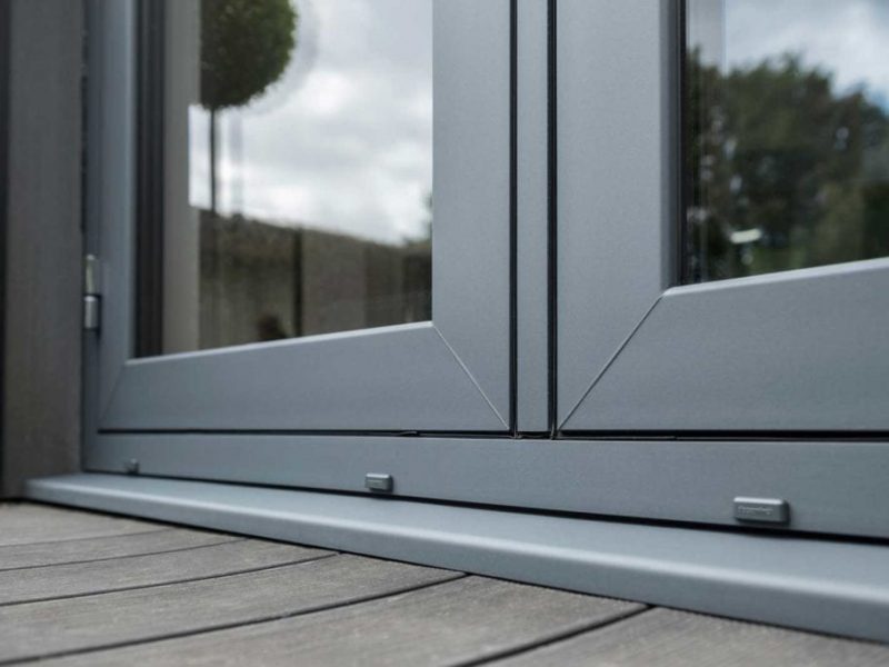 Flush Sash Doors in grey