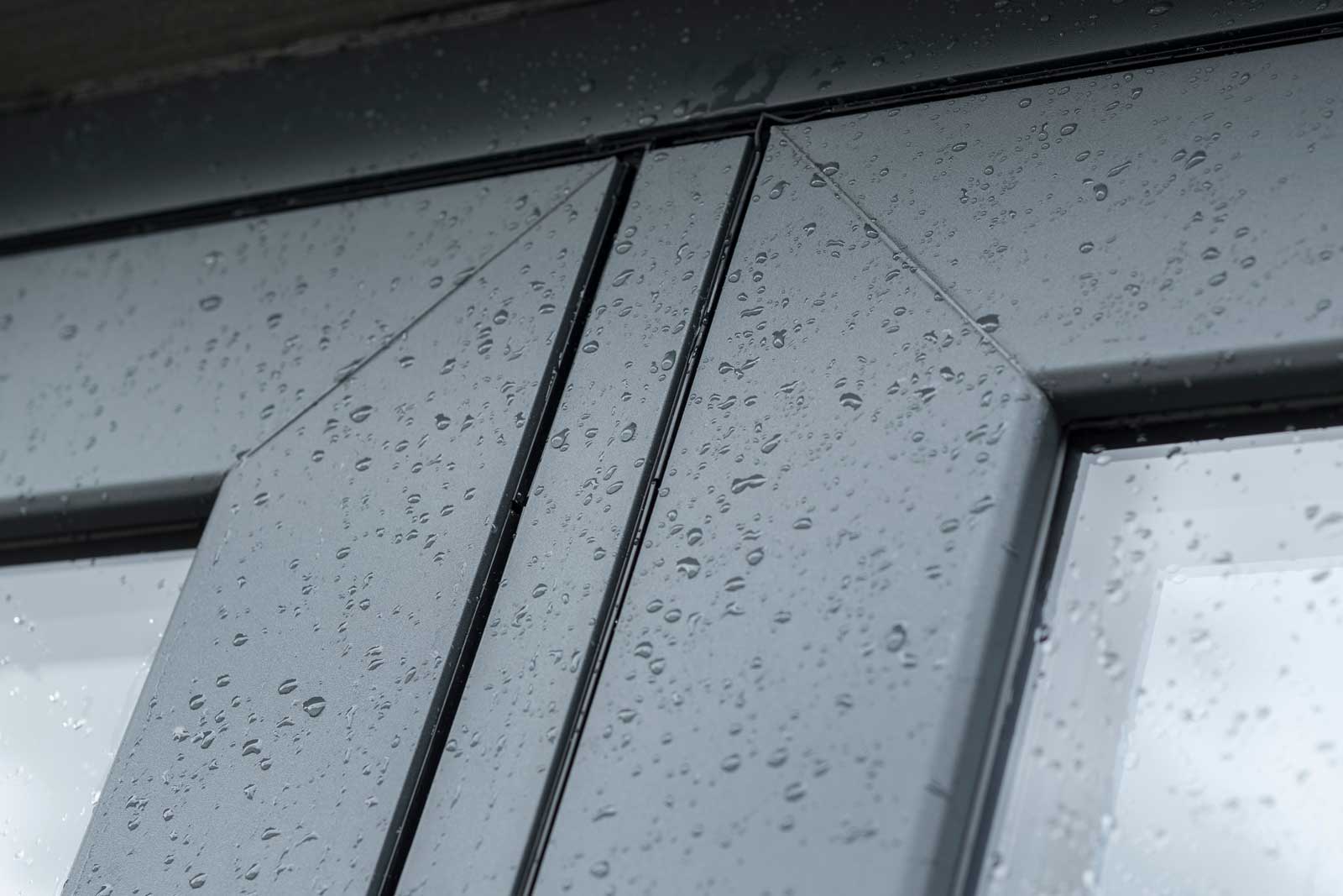 uPVC flush french doors - Close-up view