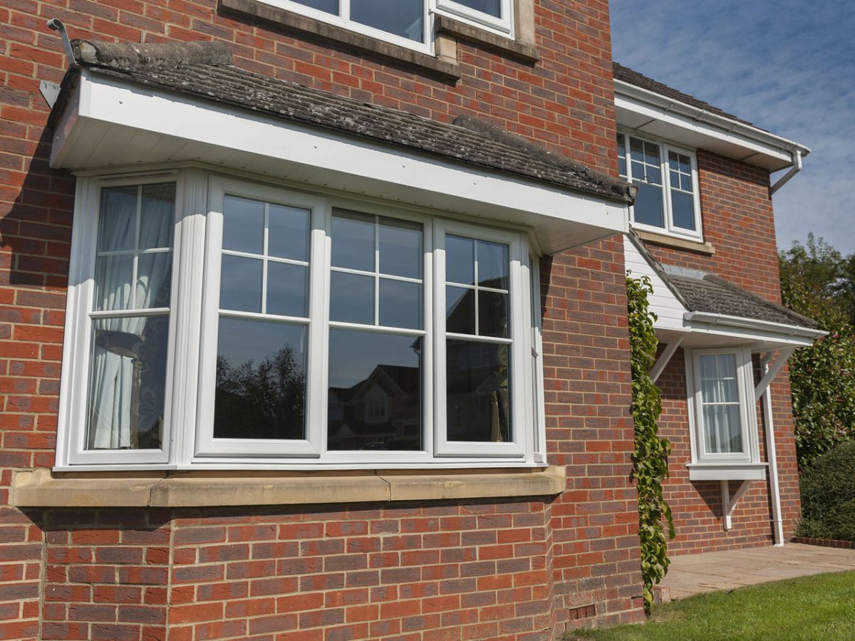 Quickslide White uPVC Victorian Style Bay Sash Windows