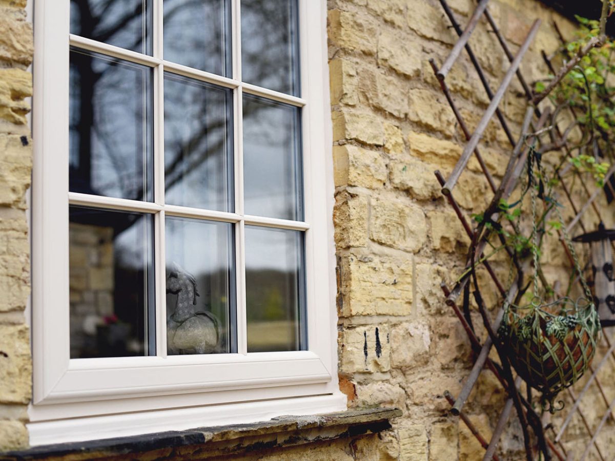 White uPVC Georgian Window