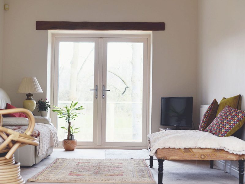 Swan and classic lever handles, hinges, and multi-point locking system for doors
