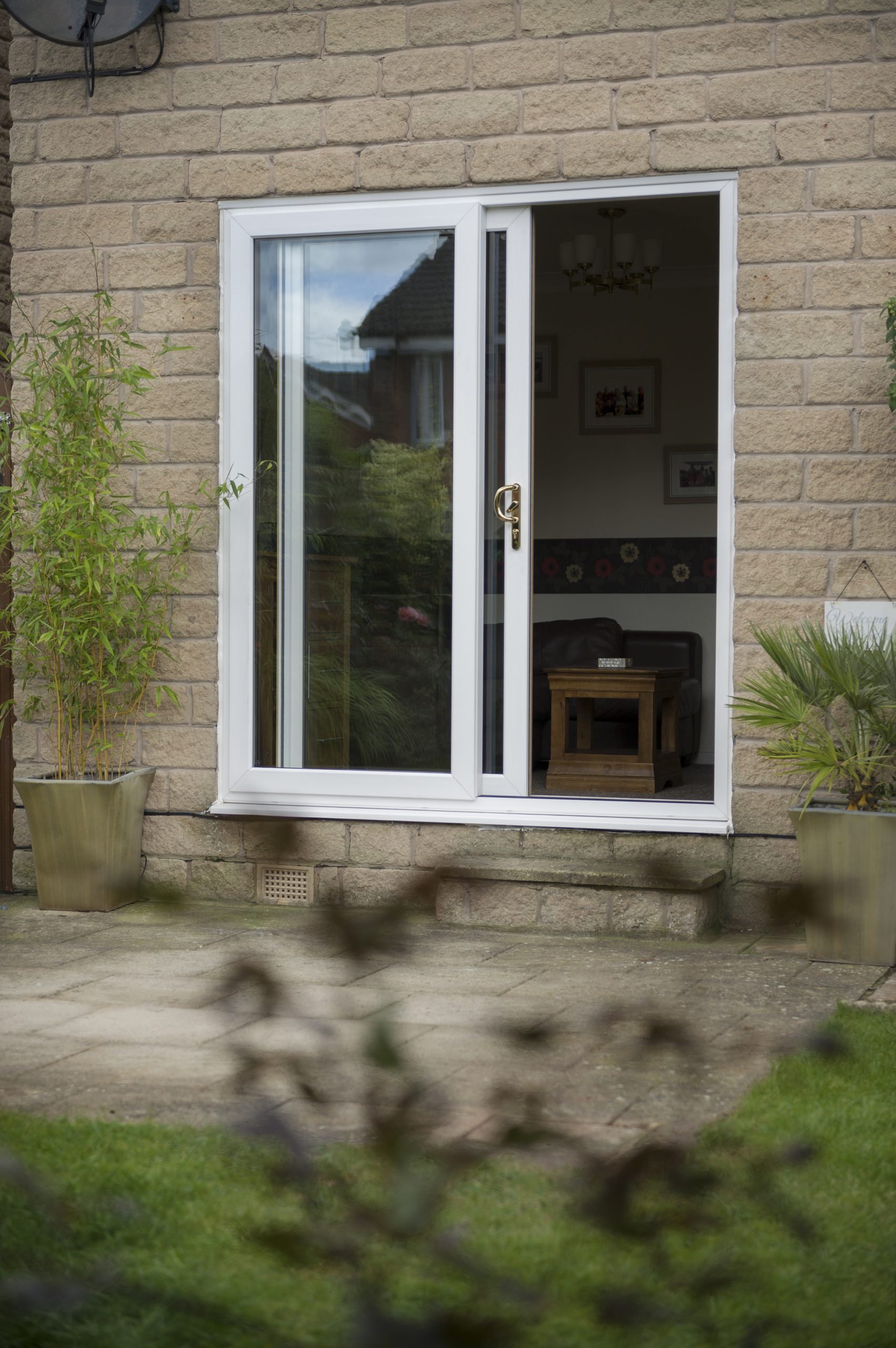 Flexible uPVC sliding patio door designs in multiple panel configurations for various space and style needs