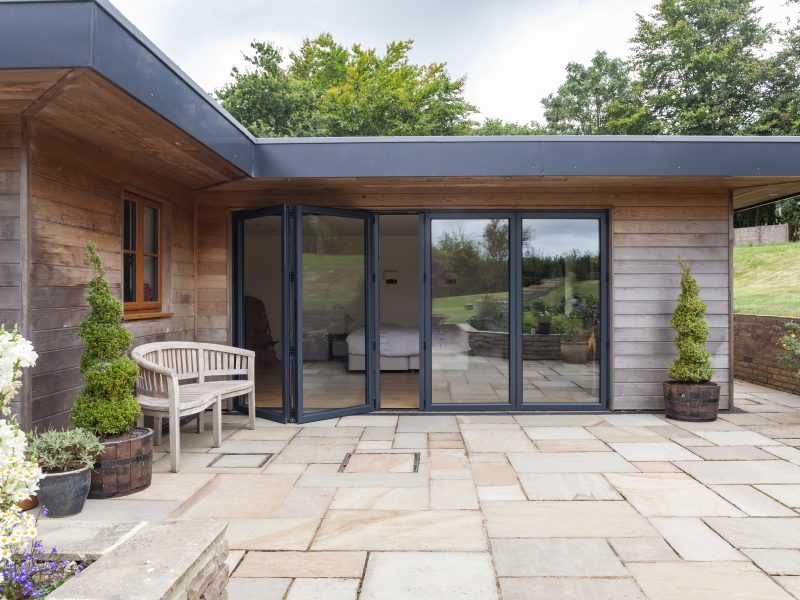 Modern Black bifold doors West Yorkshire