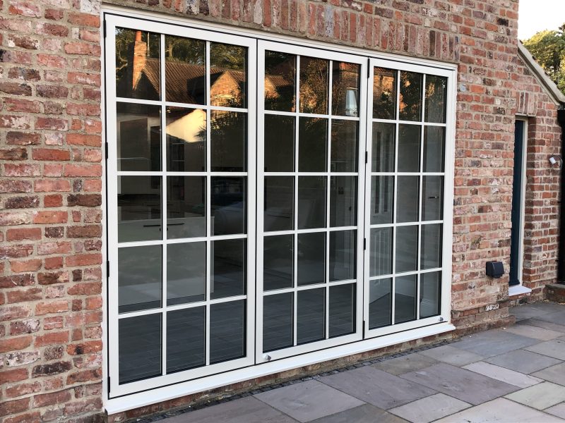 White Georgian Style Bifold Doors