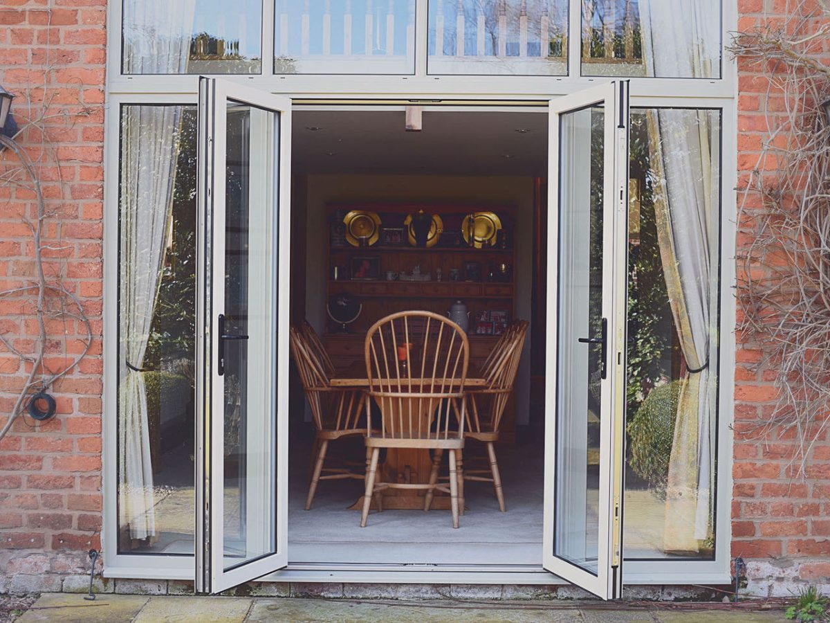 Durable, corrosion-resistant aluminium French doors with slim sightlines for maximum natural light