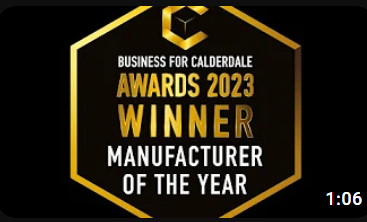 We won Manufacturer of the Year at the Calderdale Business Awards!