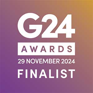 Quickslide G24 award finalist badge