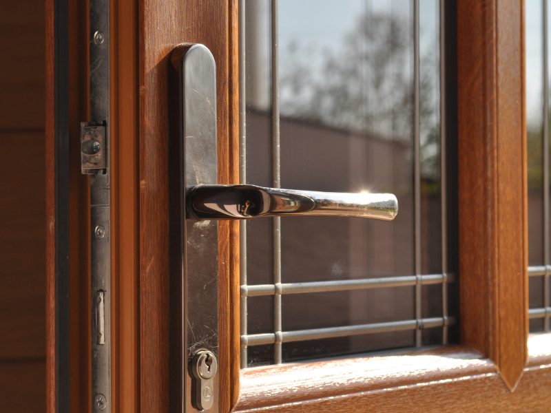 Secure multi-point locking system providing enhanced safety and peace of mind for uPVC panel doors