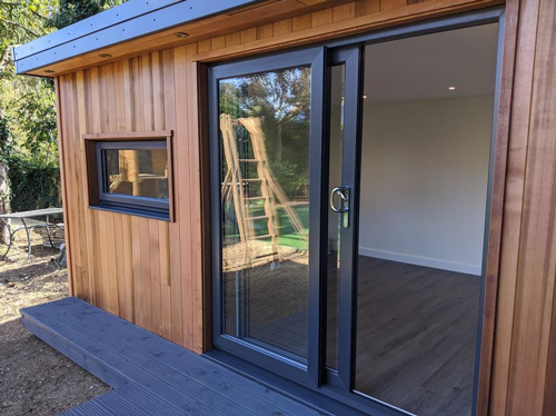 PVC sliding patio doors featuring pre-fitted sashes and loose glass for easy installation and delivery