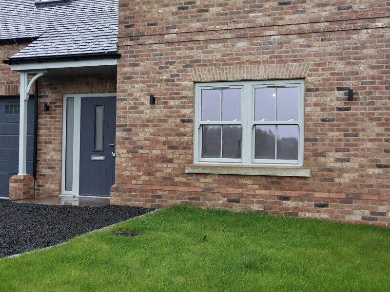 High-quality sash windows installed on a stone-built luxury home in Flawith, Yorkshire