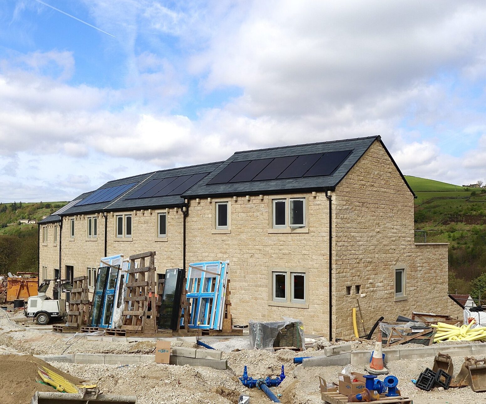 In-progress SB Homes development featuring Quickslide windows and bifold doors