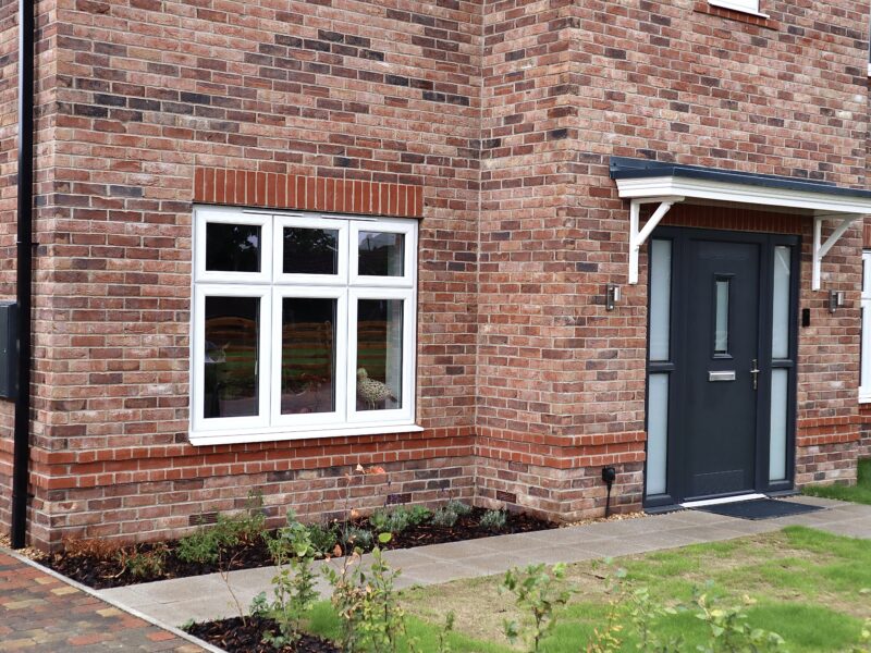 Quickslide windows and doors installed on a Yorkshire housing site