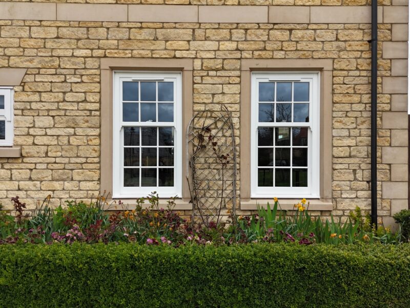 Completed sash window installation improving energy efficiency and usability in heritage property